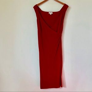 Ann Taylor LOFT Red Sleeveless Dress | 12